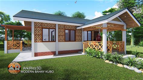 half amakan half concrete|Modern Bahay Kubo .